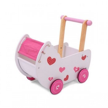 Carucior antemergator de papusi din lemn 2150 Ecotoys - Resigilat Carucior antemergator de papusi din lemn 2150 Ecotoys - Resigilat