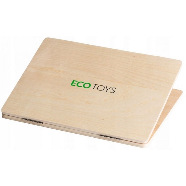 Laptop educational din lemn G068 Ecotoys