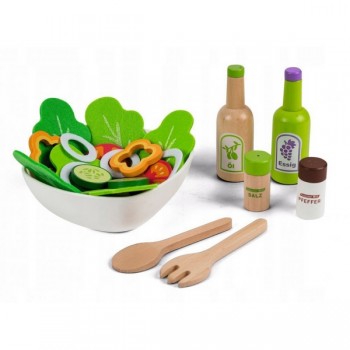 Set legume pentru salata cu bol Ecotoys Set legume pentru salata cu bol Ecotoys