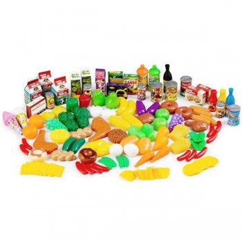 Set alimente fructe si legume Ecotoys 120 buc Set alimente fructe si legume Ecotoys 120 buc