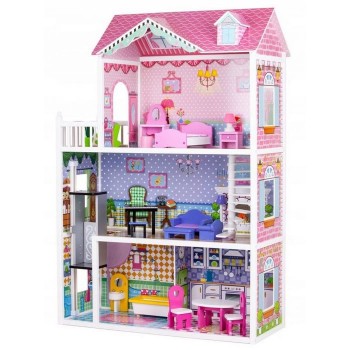 Casuta de basm capsunica Ecotoys cu lift TL43004C Casuta de basm capsunica Ecotoys cu lift TL43004C