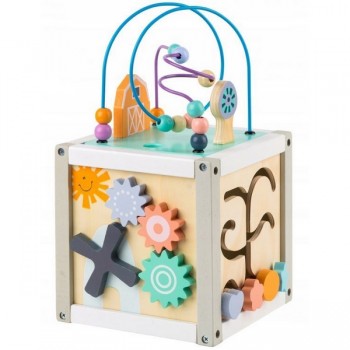 Cub educational din lemn ECOTOYS 1030 Cub educational din lemn ECOTOYS 1030