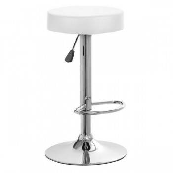 Scaun de bar modern multifunctional, alb
