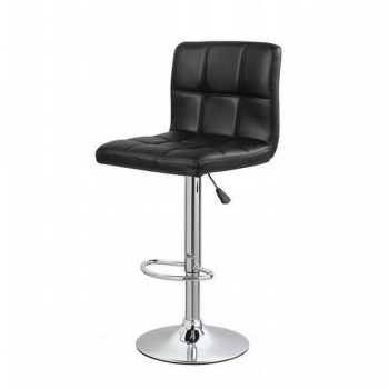 Scaun de bar multifunctional rotativ, negru