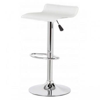 Scaun de bar multifunctional rotativ, alb