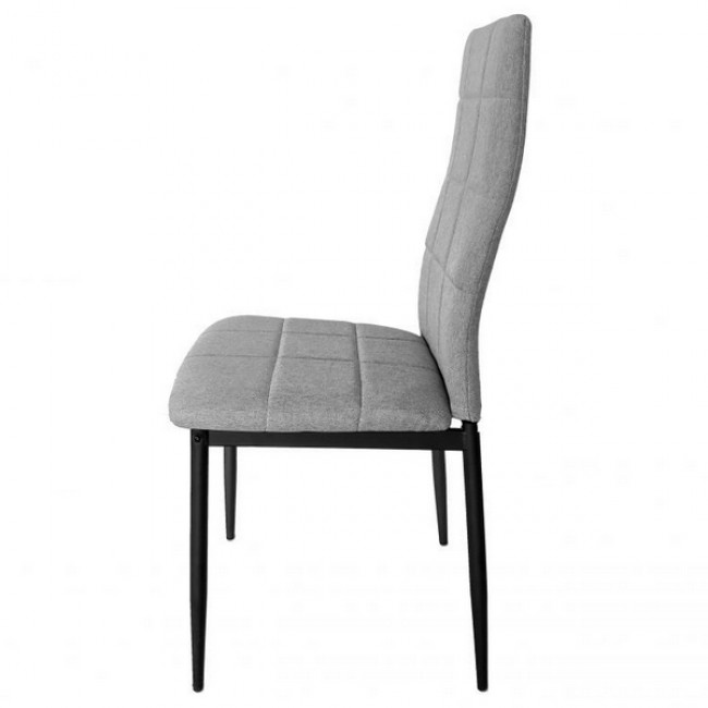 Set 4 scaune living cu design atemporal, gri, F261FP