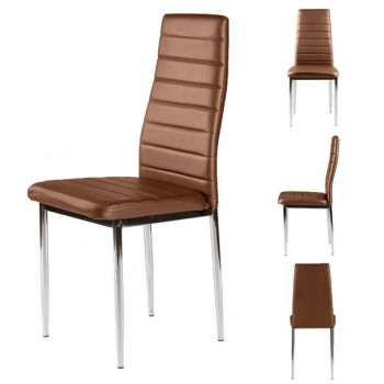 Set de 4 scaune living room, maro F261C Set de 4 scaune living room, maro F261C