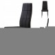Set de 4 scaune pentru living room, negru, ModernHome DC860-4