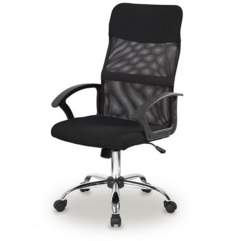 Scaun de birou ergonomic, rotativ, negru cu crom 8267 Scaun de birou ergonomic, rotativ, negru cu crom 8267