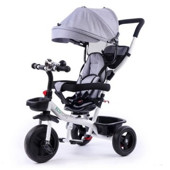 Tricicleta Ecotoys EDIYM-BT-2 - Gri Tricicleta Ecotoys EDIYM-BT-2 - Gri