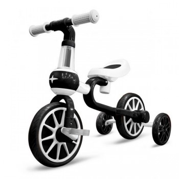 Bicicleta cu roti ajutatoare Ecotoys LC-V1311 - Alb cu Negru Bicicleta cu roti ajutatoare Ecotoys LC-V1311 - Alb cu Negru