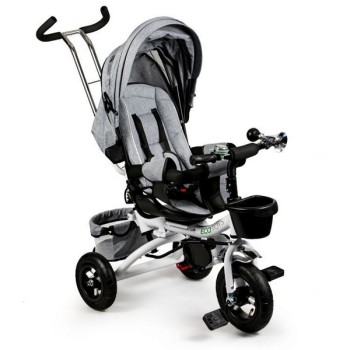 Tricicleta cu sezut rotativ Ecotoys JM-068-17 - Gri Tricicleta cu sezut rotativ Ecotoys JM-068-17 - Gri