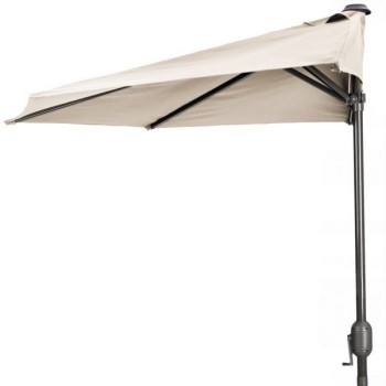 Umbrela de gradina ModernHome MP-CR270 cu sectiune semicerc si maner, alba Umbrela de gradina ModernHome MP-CR270 cu sectiune semicerc si maner, alba