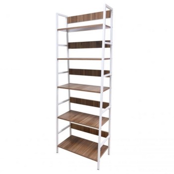Suport versatil cu 5 rafturi ModernHome M-N00806, structura din lemn si metal, baza proprie, aspect modern, 180cm, alb Suport versatil cu 5 rafturi ModernHome M-N00806, structura din lemn si metal, baza proprie, aspect modern, 180cm, alb