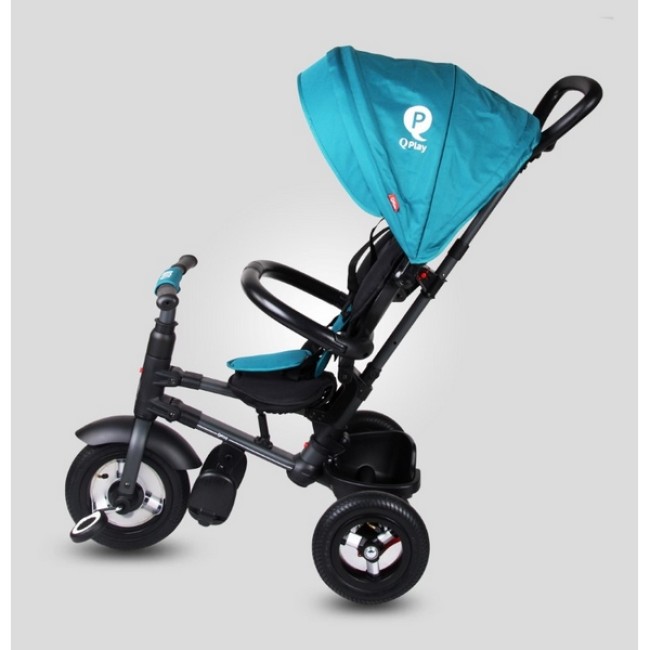 Tricicleta pliabila cu roti gonflabile Sun Baby 014 Qplay Rito - Turquoise