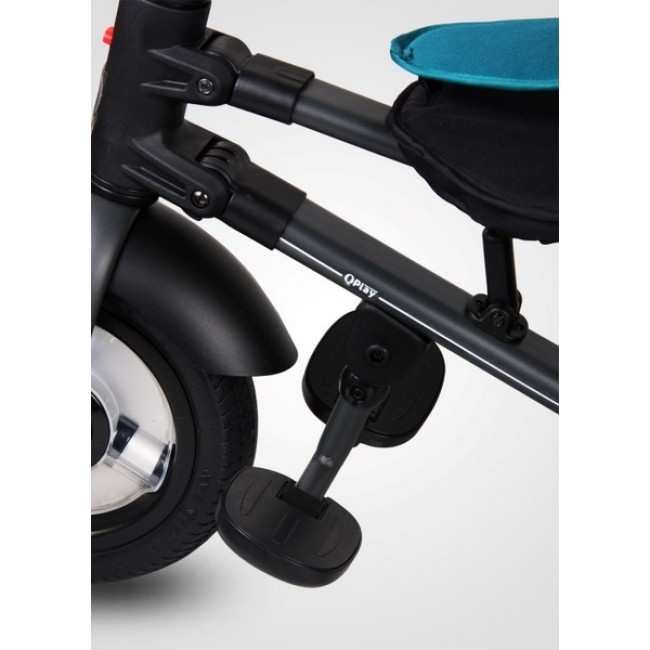 Tricicleta pliabila cu roti gonflabile Sun Baby 014 Qplay Rito - Turquoise
