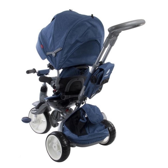 Tricicleta cu sezut reversibil Sun Baby 007 Little Tiger - Melange Blue