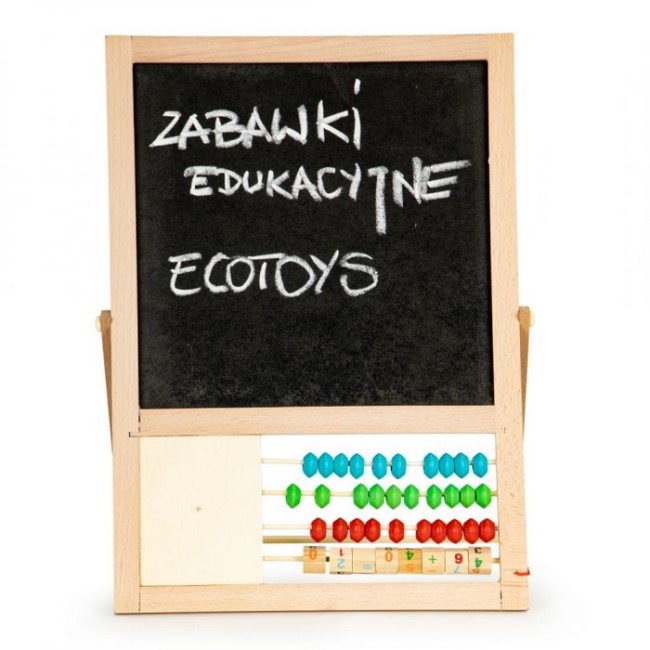 Tabla educationala cu abac si numere Ecotoys MB385