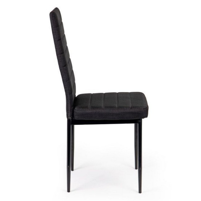 Set de 4 scaune pentru living room ModernHome KT-Y615 - Negru