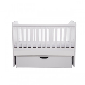 Patut VESSANTI Como Balansoar - Alb + Saltea cocos confort 120 x 60 x 12 cm Patut VESSANTI Como Balansoar - Alb + Saltea cocos confort 120 x 60 x 12 cm