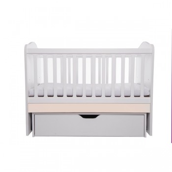 Patut VESSANTI Como Balansoar - Alb cu Bej + Saltea cocos confort 120 x 60 x 12 cm Patut VESSANTI Como Balansoar - Alb cu Bej + Saltea cocos confort 120 x 60 x 12 cm