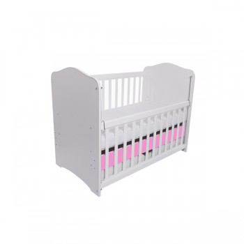 Patut VESSANTI Como culisant cu sertar - Alb cu Roz + Saltea cocos confort 120 x 60 x 12 cm Patut VESSANTI Como culisant cu sertar - Alb cu Roz + Saltea cocos confort 120 x 60 x 12 cm