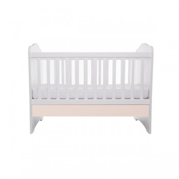 Patut VESSANTI Como fara sertar - Alb cu Bej + Saltea cocos confort 120 x 60 x 12 cm Patut VESSANTI Como fara sertar - Alb cu Bej + Saltea cocos confort 120 x 60 x 12 cm