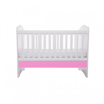 Patut VESSANTI Como fara sertar - Alb cu Roz + Saltea cocos confort 120 x 60 x 12 cm Patut VESSANTI Como fara sertar - Alb cu Roz + Saltea cocos confort 120 x 60 x 12 cm