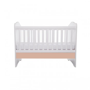 Patut VESSANTI Como fara sertar - Alb cu Cappucino + Saltea cocos confort 120 x 60 x 12 cm Patut VESSANTI Como fara sertar - Alb cu Cappucino + Saltea cocos confort 120 x 60 x 12 cm