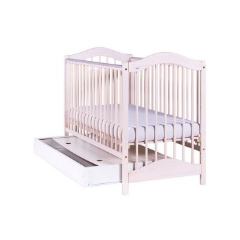 Patut Drewex Jagoda cu sertar - Alb transparent Patut Drewex Jagoda cu sertar - Alb transparent