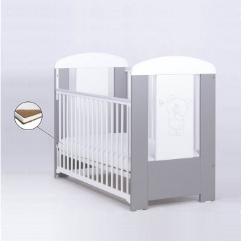 Patut Drewex Bear Culisant - Silver + Saltea Cocos 8 Cm Patut Drewex Bear Culisant - Silver + Saltea Cocos 8 Cm