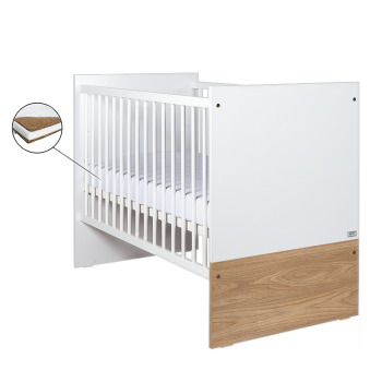 Patut Drewex New York - Alb + Saltea Cocos 12 cm Patut Drewex New York - Alb + Saltea Cocos 12 cm