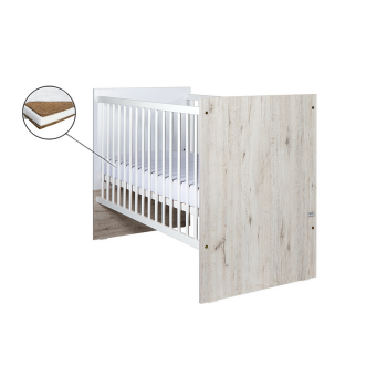 Patut Drewex Cortona Culisant - Natur + Saltea Cocos 12 cm Patut Drewex Cortona Culisant - Natur + Saltea Cocos 12 cm