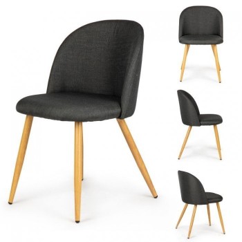 Set de 2 scaune pentru birou sau living ModernHome MC-027 – Gri Set de 2 scaune pentru birou sau living ModernHome MC-027 – Gri