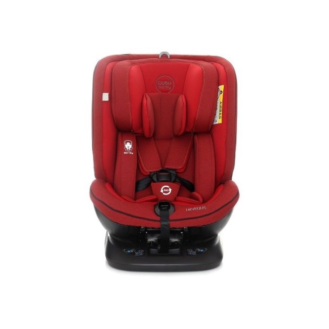 Scaun Auto Coto Baby Hevelius 360° Isofix 0-36 Kg Melange Red
