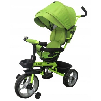 Tricicleta cu pedale 3 in 1 R-Sport T2 - Verde Tricicleta cu pedale 3 in 1 R-Sport T2 - Verde
