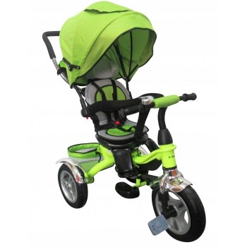 Tricicleta cu pedale 3 in 1 R-Sport T3 - Verde Tricicleta cu pedale 3 in 1 R-Sport T3 - Verde