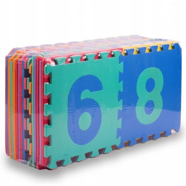 Salteluta de joaca 120 x 270 cm cu litere si cifre Ricokids 7487 - Multicolora