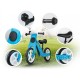 Bicicleta fara pedale din lemn cu roti din spuma EVA Ricokids RC-613 - Albastru