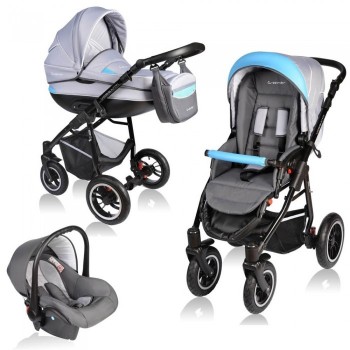 Carucior VESSANTI Crooner 3 in 1 - Blue/Gray Carucior VESSANTI Crooner 3 in 1 - Blue/Gray
