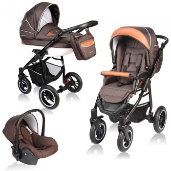 Carucior VESSANTI Crooner 3 in 1 - Brown Carucior VESSANTI Crooner 3 in 1 - Brown