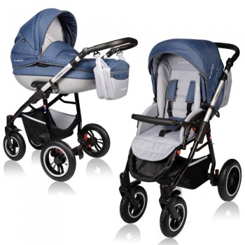 Carucior VESSANTI Crooner Prestige 2 in 1 - Blue Carucior VESSANTI Crooner Prestige 2 in 1 - Blue