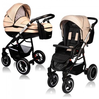 Carucior VESSANTI Crooner Prestige 2 in 1 - Cream Carucior VESSANTI Crooner Prestige 2 in 1 - Cream
