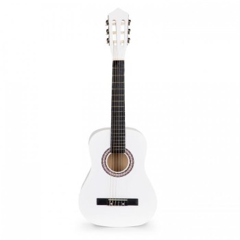 Chitara din lemn pentru copii cu 6 corzi Ecotoys HX18026-34, 86 X 31 cm - Alb Chitara din lemn pentru copii cu 6 corzi Ecotoys HX18026-34, 86 X 31 cm - Alb