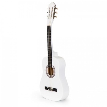 Chitara din lemn pentru copii cu 6 corzi Ecotoys HX18022-30, 76 X 28 cm - Alb Chitara din lemn pentru copii cu 6 corzi Ecotoys HX18022-30, 76 X 28 cm - Alb