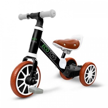 Bicicleta de echilibru 3 in 1 cu pedale pentru copii Ecotoys LC-V1322 - Negru Bicicleta de echilibru 3 in 1 cu pedale pentru copii Ecotoys LC-V1322 - Negru