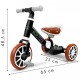 Bicicleta de echilibru 3 in 1 cu pedale pentru copii Ecotoys LC-V1322 - Negru