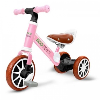 Bicicleta de echilibru 3 in 1 cu pedale pentru copii Ecotoys LC-V1322 - Roz Bicicleta de echilibru 3 in 1 cu pedale pentru copii Ecotoys LC-V1322 - Roz