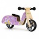 Bicicleta de echilibru din lemn cu roti EVA Ecotoys LC-V1330 - Violet cu fluturasi