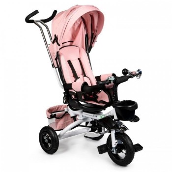 Tricicleta cu sezut rotativ Ecotoys JM-068-17 - Roz pudra Tricicleta cu sezut rotativ Ecotoys JM-068-17 - Roz pudra